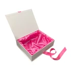 China manufacturer custom printing white foldable cardboard magnetic shoes box packaging handbag gift box with ribbon