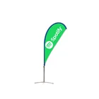 Custom Double Side Printed Beach Flag Feather Teardrop Flying Flag Banner