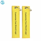 New Products Custom Airplane Trunk Boot Woven Pu Keychain Key Chain Tags
