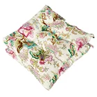 Shinnwa soft canvas print outdoor cushion chair seat pads with ties