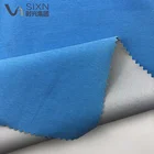 two tone weft stretch polyester nylon spandex fabric bonded with tricot softshell jacket outdoor clothing material fabric