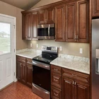 apartment wooden Solid wood kitchen cabinet