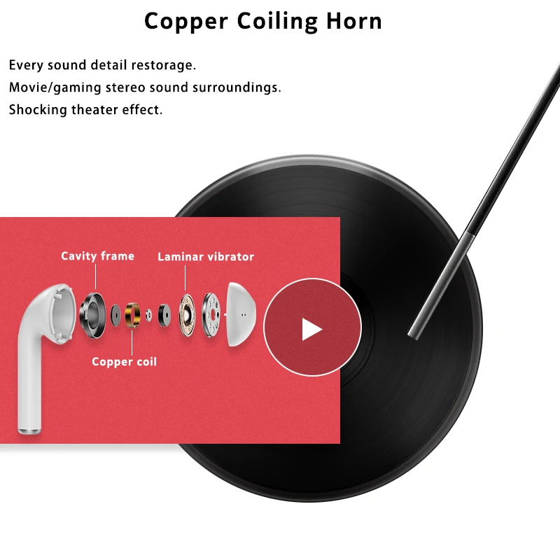 2019 classic mini audio tws i9s blootooth headphones wireless earphones for iphone - ANKUX.COM