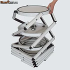 Spiral tower display foldable aluminum tower spiral twister tower exhibition stand
