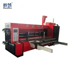 Corrugated Carton Machine Lead Edge Feeder Flexo Printer Rotary Die Cutter Slotter printer With Auto Stacker