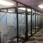 12mm thickness tempered glass aluminum frame demountable partition walls for office