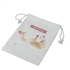 Manufacturer cotton printing logo muslin bag buggy bag drawstring canvas bag