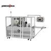 Easy operate touch screen with safe food grade glass door cellophane film overwrapping machine