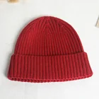 Factory Price Unisex Wool Knit Beanies Wholesale Solid Color Warm Winter Hats With Custom Own Logo