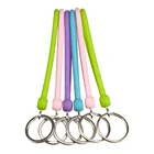 Outdoor Sports Metal Buckle Hand Hold Key Ring Silicone Keychain