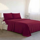 Wholesale 1800 egyptian cotton feel four-pieces bedding sets 100% poly micro bed sheets