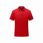 manufacture logo boys red tagless polo shirt for promotion