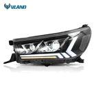 VLAND factory for car headlight for Hilux 2015-up LED head lamp with plug and play with moving signal