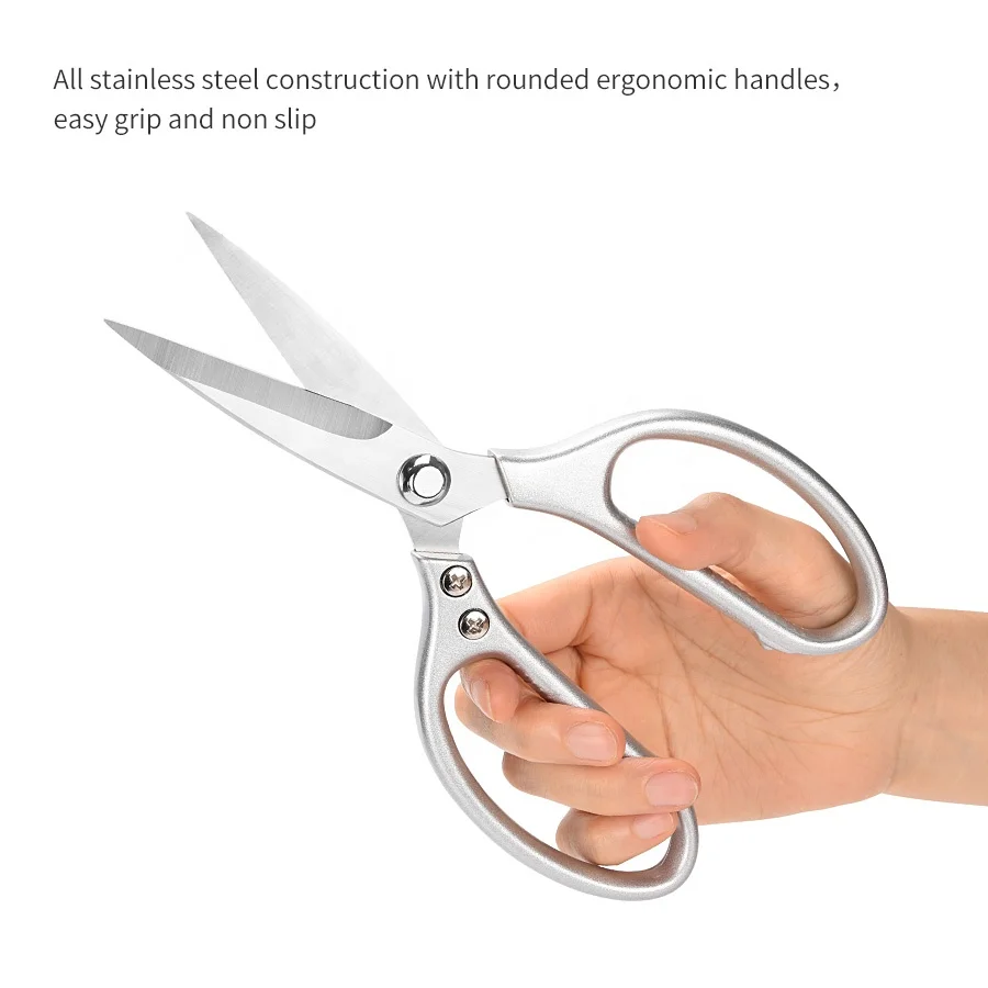 Professional Silver Stainless steel Sewing Scissors Multifunction Heritage Seamstress Scissors