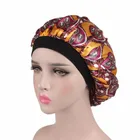Comfortable Night Sleep Hat Ladies Turban Women Fashion Wide Band Satin Bonnet Hair Cap