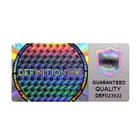 High quality hologram sticker with embossed sticker printing