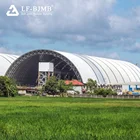 China Manufacture Light Bolt Ball Space Frame Coal Pile Steel Pipe Structure Warehouse Shed