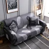 Nordic Style Black Feather Printed Sofa Cover Stretch Elegant Waterproof Couch Cover Home Sofa Decoration