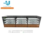 Wood & Metal Mobile Phone Cabinet Cellphone Counter Display Retail Store Phone Display Cabinet For Mobile Cellphone Kiosk