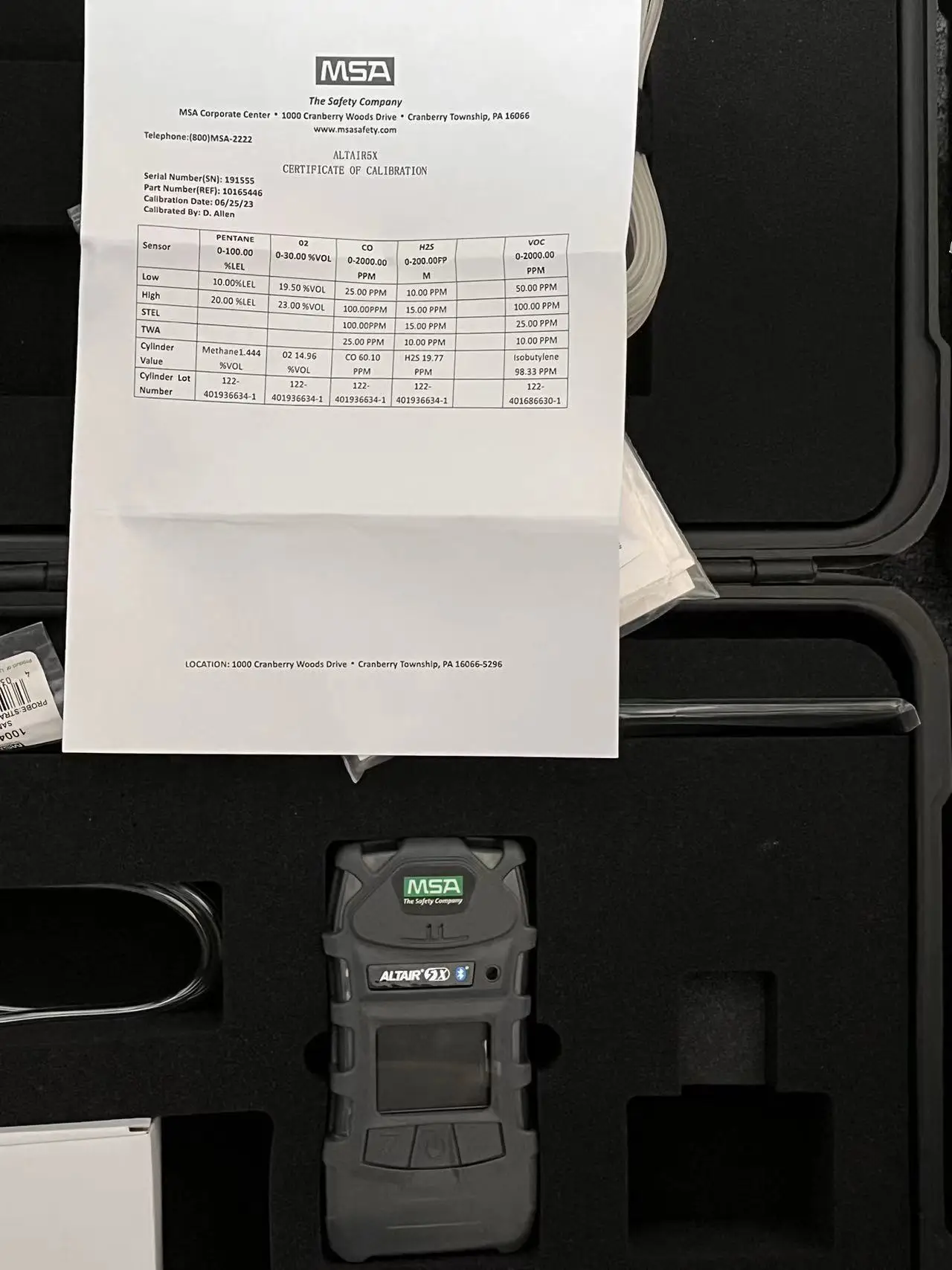 Msa Altair X Multigas Detector Msa X Co H S O Lel Voc With Pid