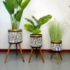 Plant Pot Plant Pot S/3 S/2 Metal Plant Pot Stand Flower Pot For Home And Garden Metal Flower Pot