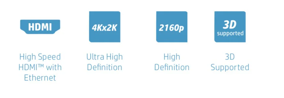 Yüksek Hızlı HP USB HDMI Adaptörü PS4 3D 8K PC Yanmaz Malzeme Ultra Hd Kablo 0