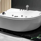 Spa Solid Surface Soaking Small Freestanding Bathroom Hydro Massage Hydromassage Bathtub