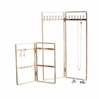 vintage style gold jewelry display stand earrings organizer holder metal jewelry stand for bracelet necklace