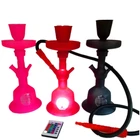 Factory wholesale hand blown LED light Al Fakher all glass hookah