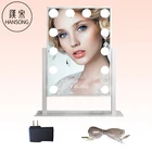 hollywood mirror led bulbs lighted 12 led beauty makeup vanity mirror girls gift desktop bathroom lighted mirror
