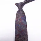 New high quality handmade men's woven custom silk tie paisley slimming floral jacquard neckties