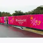 No MOQ Fast Delivery Custom Full Color Printed Outdoor Fence Fabric Mesh Banner for Advertising