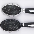 high quality metal bristles plastic cushion brush hair brush