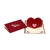 China supplier wholesale custom folding 3d Holiday Birthday Greeting Wish wedding invitation card