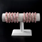 Natural Energy Chakra Crystal Natural Quartz Rose Pink Crystal Gravel Bracelet For Women