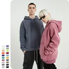 High quality unisex custom logo 100% cotton plain oversized streetwear bts hoodies mens