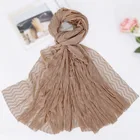 Fashion Women Ladies Plain mMuslim Hijab Scarves Bandana Head Scarf Big Shawls Wraps