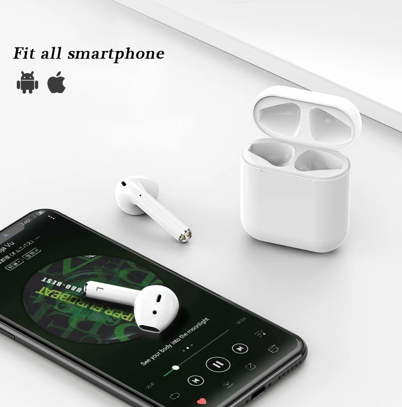 i188 Hi-Res Two speaker with Piezoelectric and Dymanic speaker Tws Blue tooth Earphone Wireless Earphone 3D Surround Sound for i - ANKUX.COM