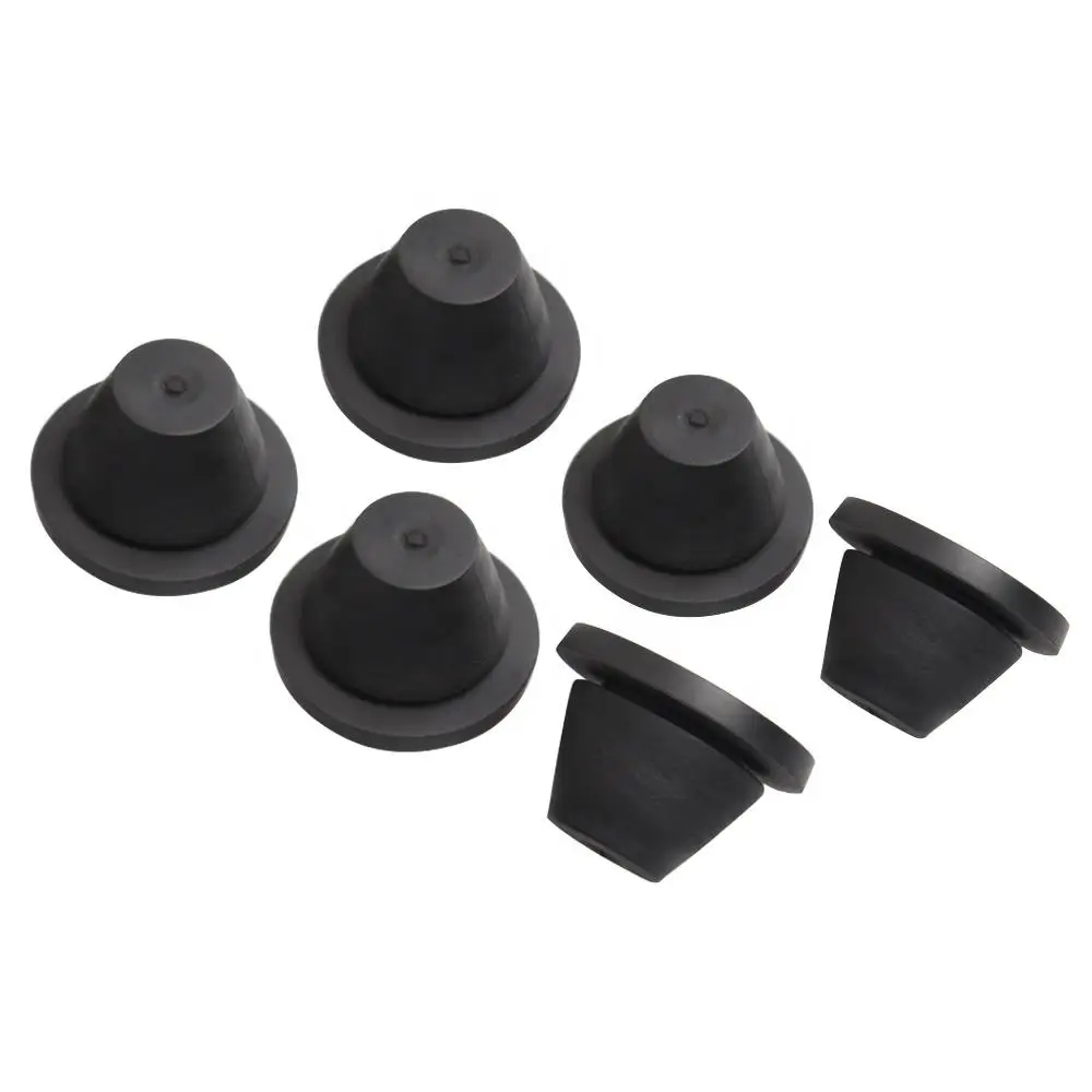 6Pcs Motorbike Black Rubber Side Cover Grommets For Harley Touring EFI FLHT FLHR FLHX FLTRX Ultra 96-20 Motorcycle Accessories