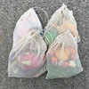 Household organic cotton mesh bags for shopping
