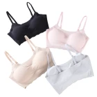 fashion beauty back bra Ice silk underwear female sexy straps latest comfortable new women sports