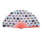 Paper Fan Fan 2020 New Arrival Customized Printing Decoration Wooden Hand Held Paper Fan