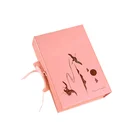 2019 Pink fold paper gift box custom printed packaging shoe box with ribbon