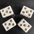 Ceramic Terminal Block Heat Resistance 5 Holes Ceramic Terminal Block Electrical Wire Connector