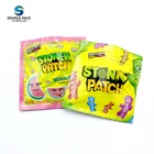 Bag Zip Lock Smell Proof Custom Edible CBD Gummies Bear Mylar Gummy Bag