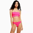 18 Years Opening Sexy Teen Girl Pink Lingerie Thong Bikini Swimwear