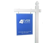 Estate Plastic Sign Post No Digging Decorative White Pvc Vinyl Plastic Real Estate Sign Post