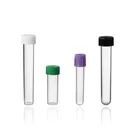 Custom plastic 5ml test tube with screw cap round bottom
