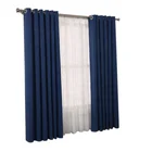 home decoration linen look semi blackout hotel window curtain types from china