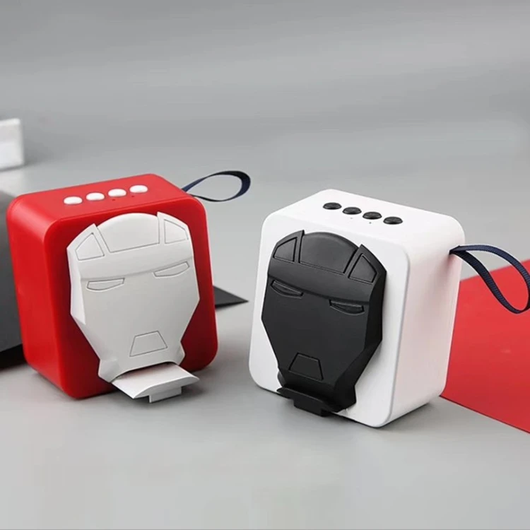 2019 new iron portable mobile phone bracket card small audio creative wireless blue tooth speaker - ANKUX.COM
